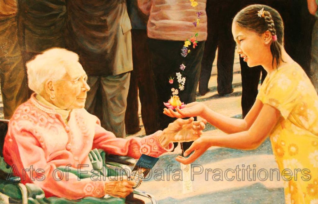 Gift Tranh sơn dầu “Món quà” của Kathleen Gillis, “32 x 58”, 2006.